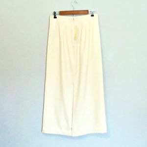 New AMANDA SMITH Wool Maxi Skirt White